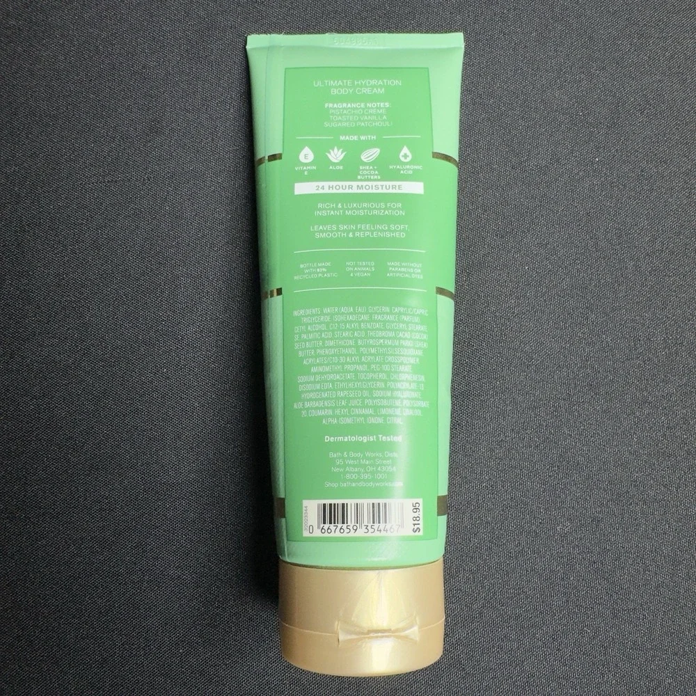 Bath & Body Works Pistachio Glaze Ultimate Hydration Body Cream 8oz